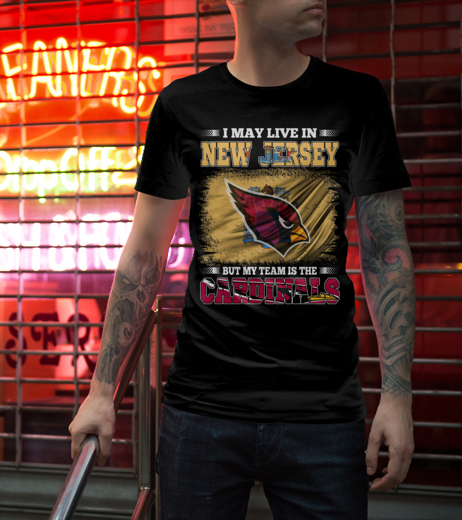 New Jersey Fan Loyalty To Cardinals Team Emblem T-Shirt