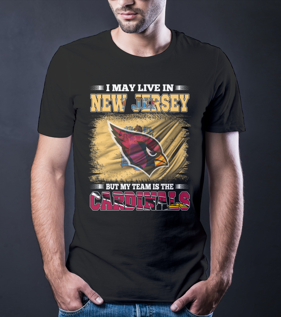 New Jersey Fan Loyalty To Cardinals Team Emblem T-Shirt