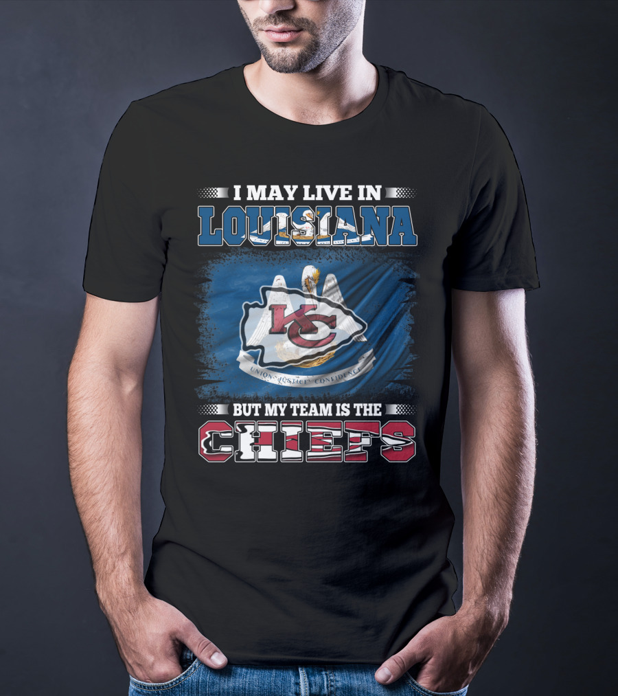 Louisiana Pride With Chiefs Allegiance Flag T-Shirt