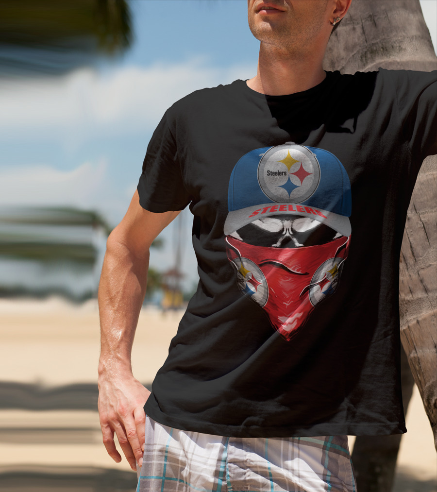 Steelers Pittsburgh Steelers Bandana And Cap T-Shirt