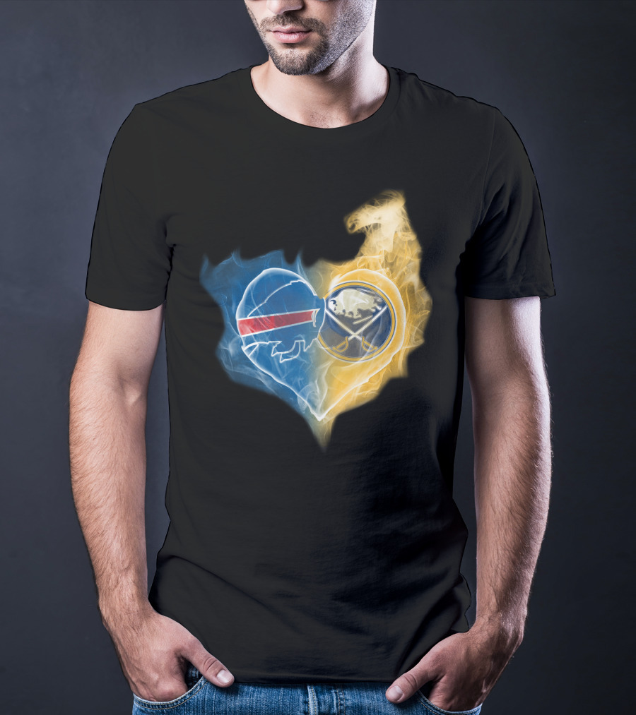 Buffalo Bills Sabres Heart T-Shirt