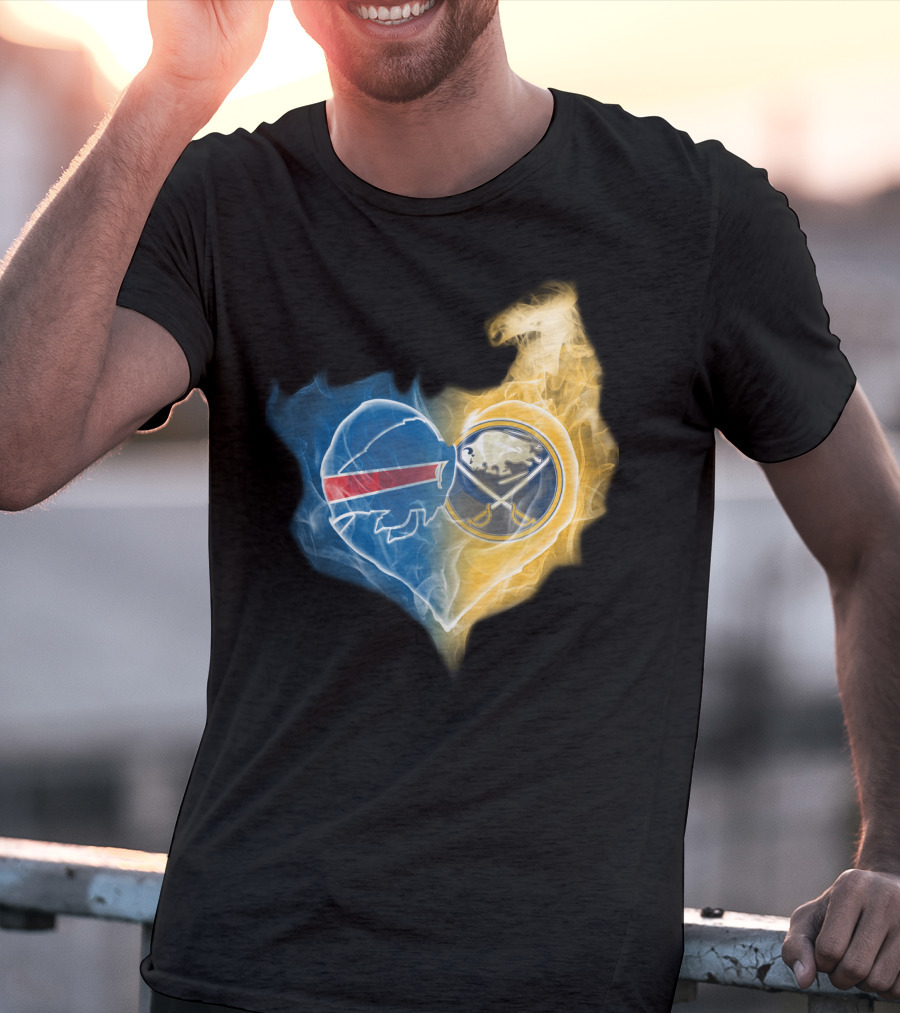 Buffalo Bills Sabres Heart T-Shirt