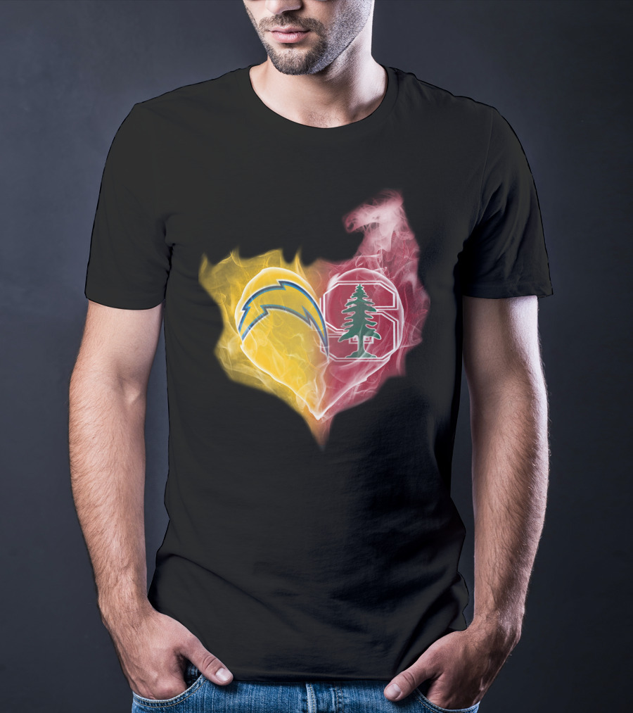 Chargers Heart Stanford Cardinal T-Shirt