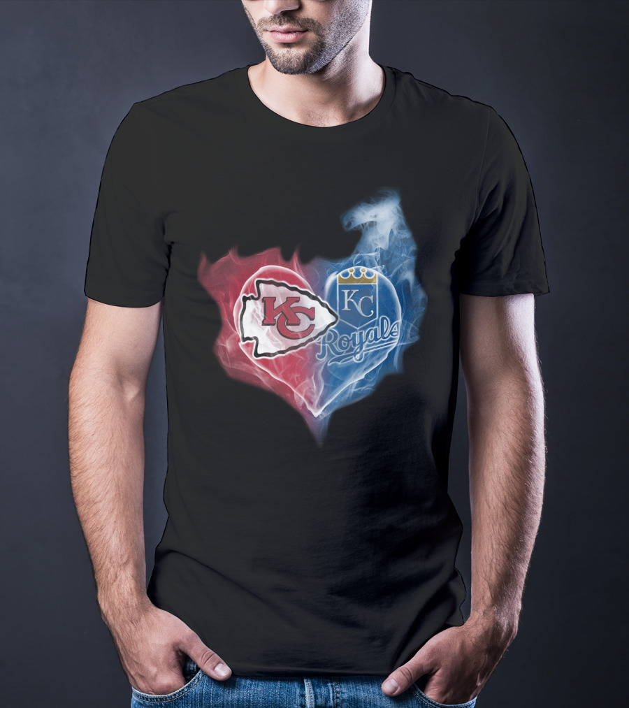 Kansas City Chiefs Royals Heart T-Shirt