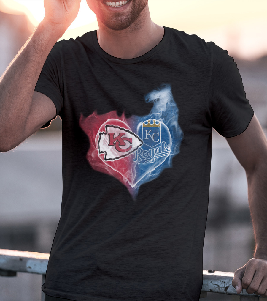 Kansas City Chiefs Royals Heart T-Shirt