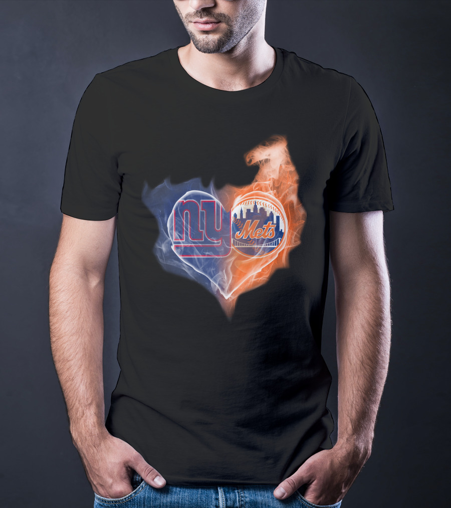 New York Giants Mets Heart T-Shirt