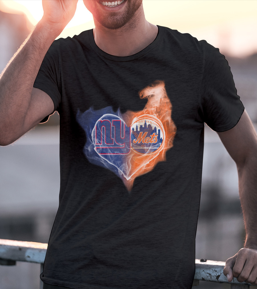 New York Giants Mets Heart T-Shirt