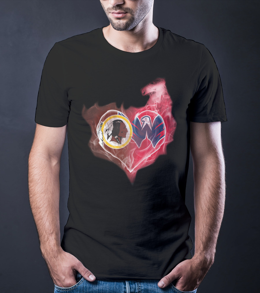 Washington Redskins Capitals Heart T-Shirt