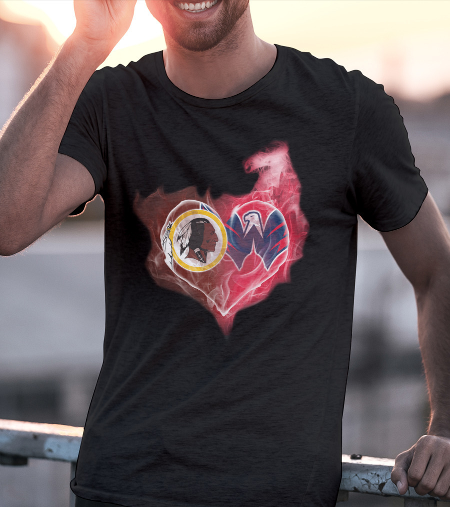 Washington Redskins Capitals Heart T-Shirt