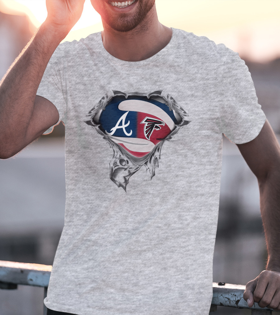Atlanta Braves Falcons Sports Combo T-Shirt