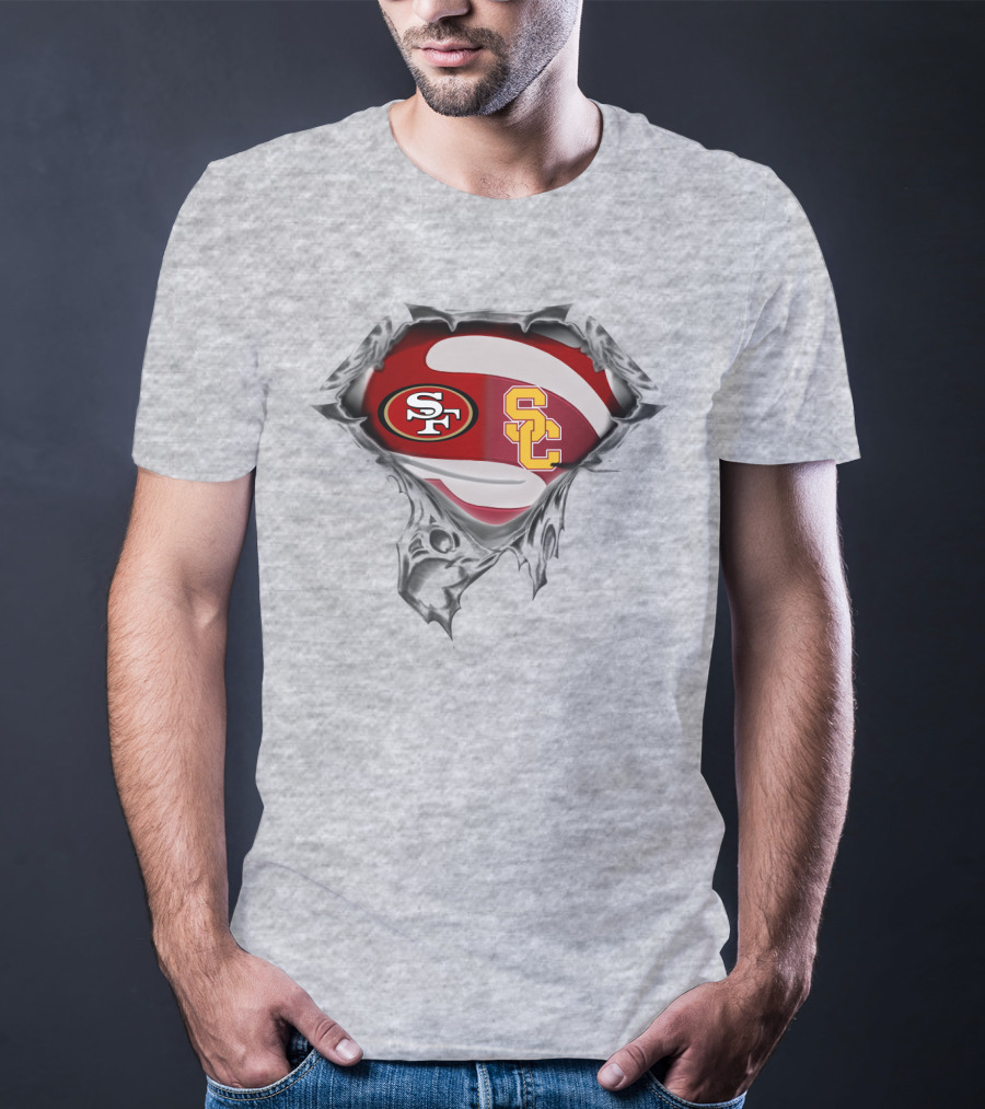 San Francisco 49ers Usc Trojans Crossover T-Shirt