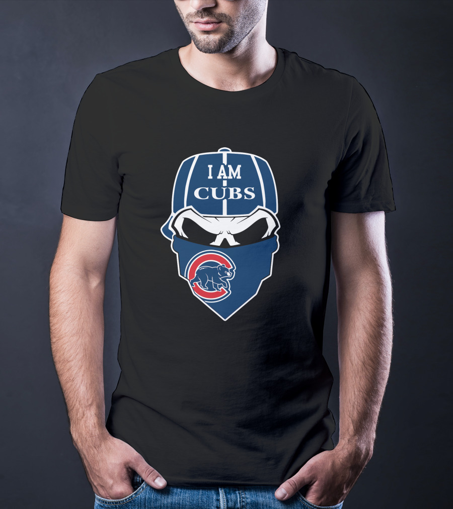 I Am Cubs Skull Chicago Cubs T-Shirt
