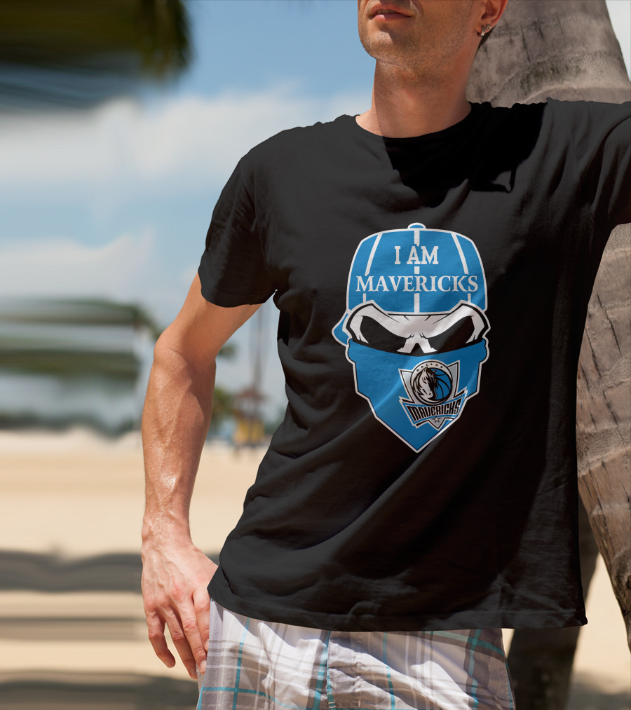 I Am Dallas Mavericks Skull T-Shirt