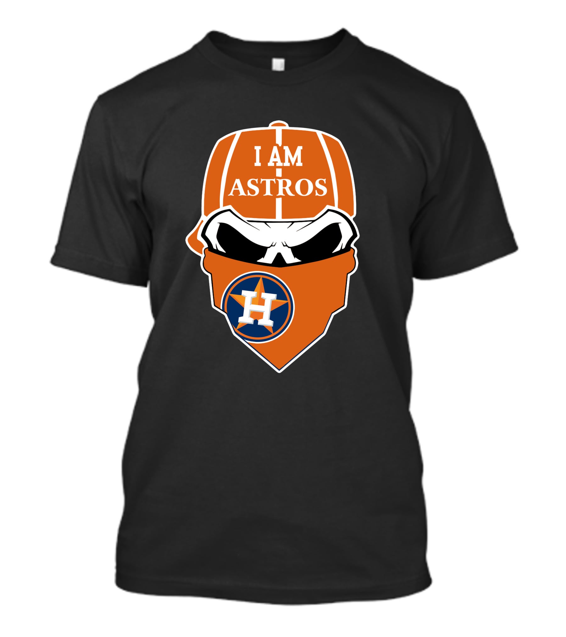 I Am Astros Houston Astros Skull T-Shirt