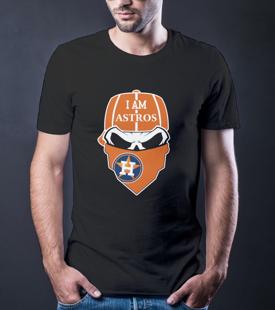 I Am Astros Houston Astros Skull T-Shirt