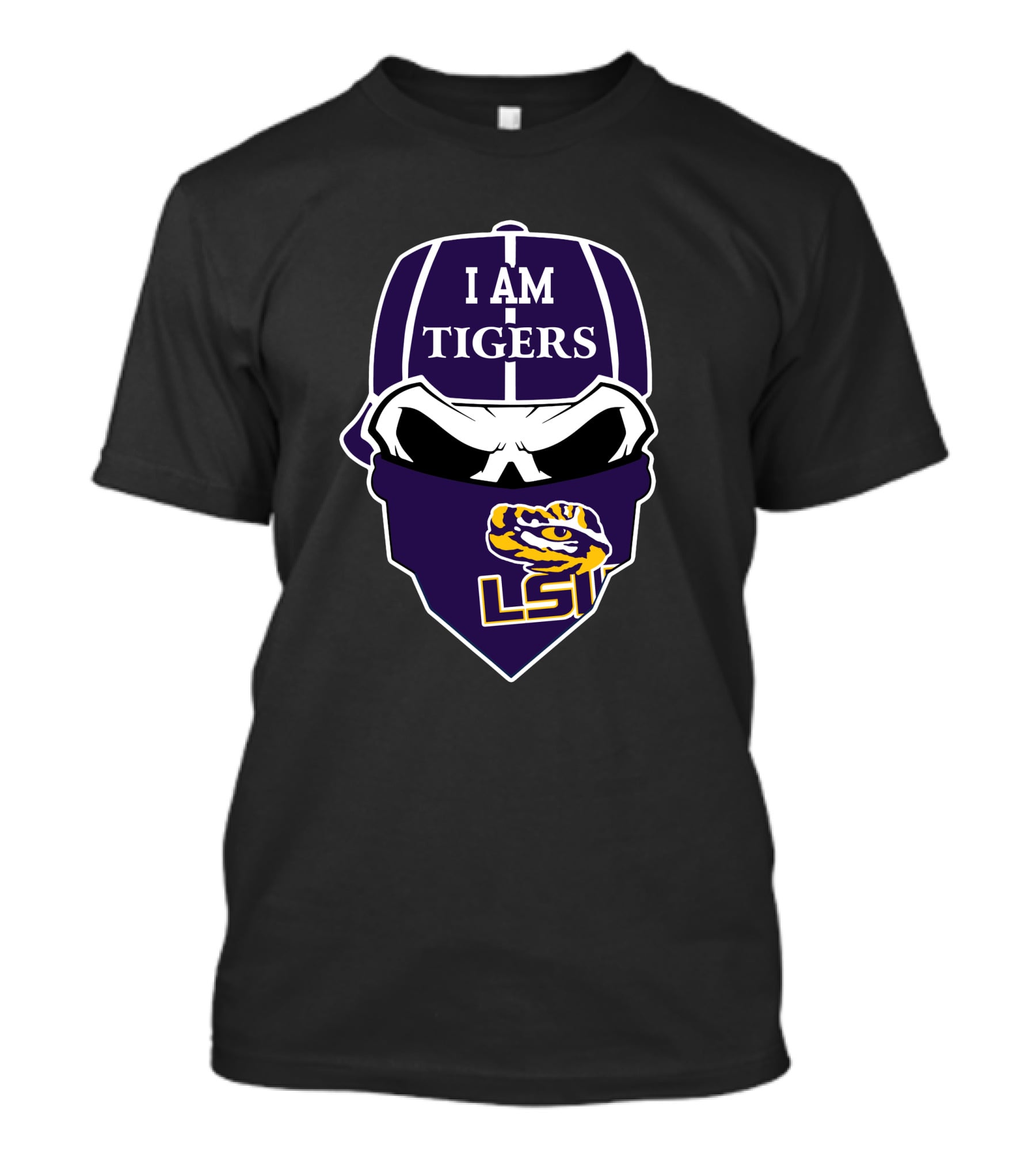 I Am Tigers Lsu Skull T-Shirt