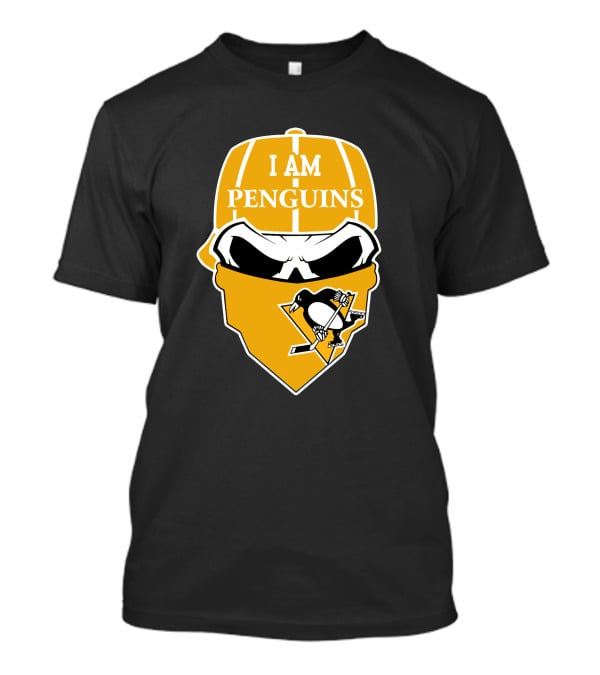 I Am Penguins Skull Hockey Mask T-Shirt
