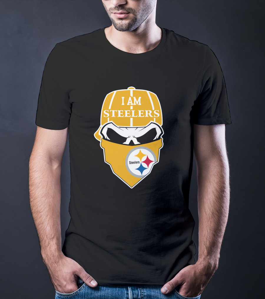 Pittsburgh Steelers Skull I Am Steelers T-Shirt