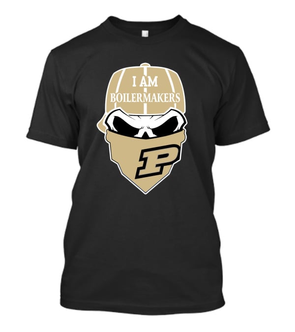 Purdue Boilermakers Skull I Am Boilermakers T-Shirt
