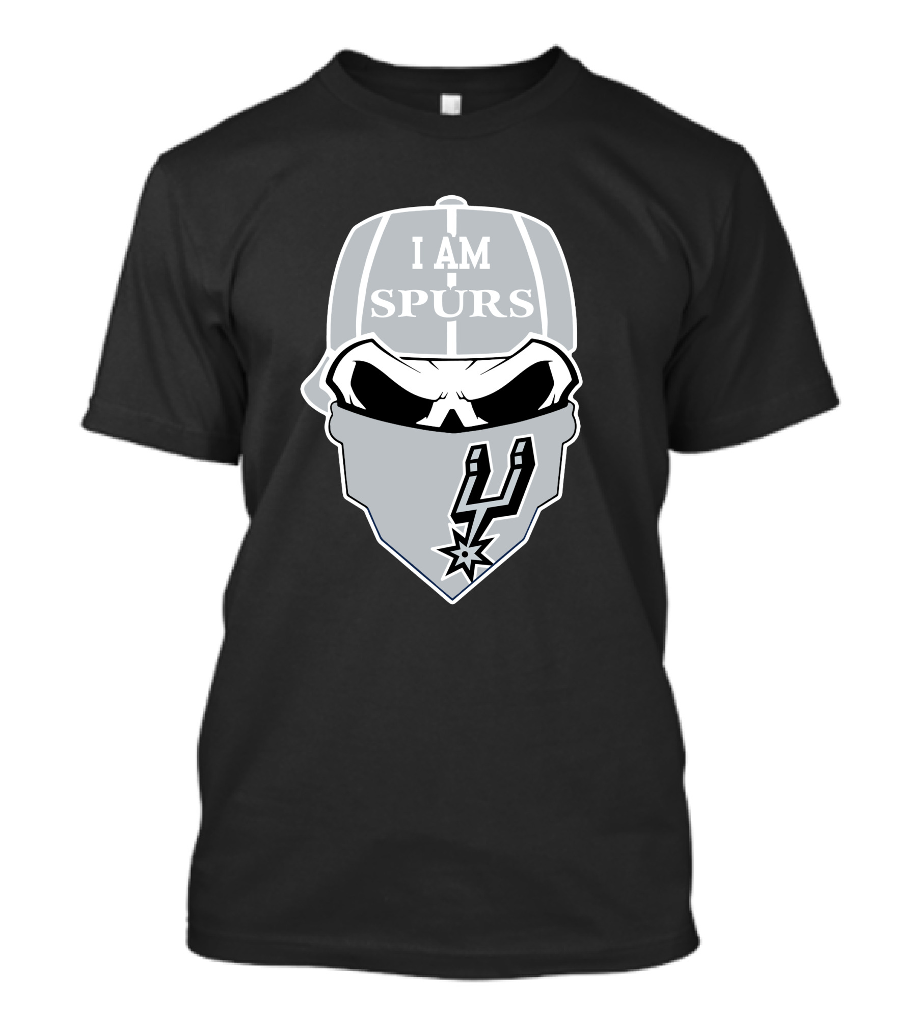 San Antonio Spurs I Am Spurs Skull T-Shirt