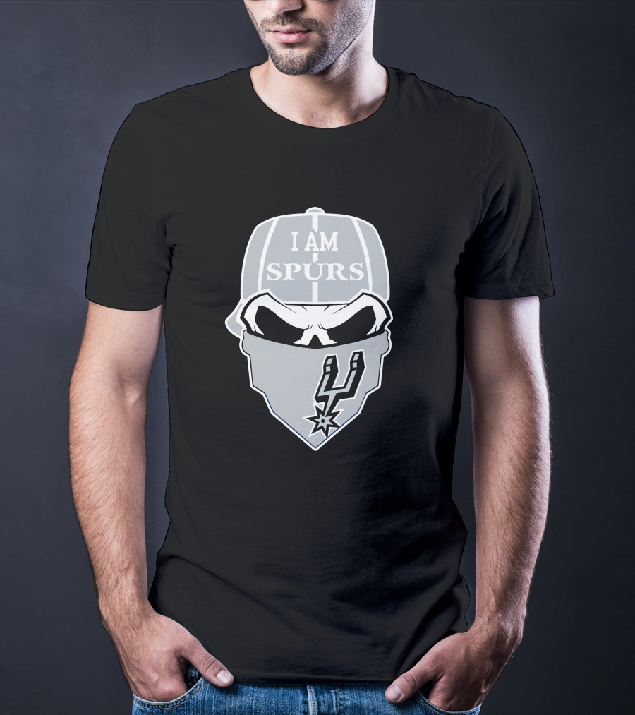 San Antonio Spurs I Am Spurs Skull T-Shirt