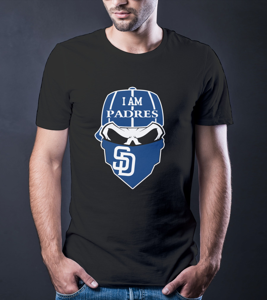 I Am Padres Sd Skull San Diego Padres T-Shirt