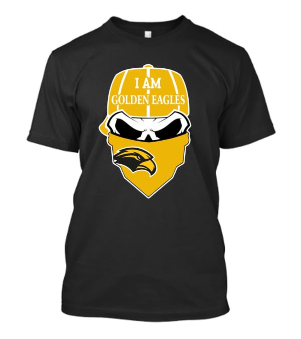 Southern Mississippi Golden Eagles I Am Skull T-Shirt
