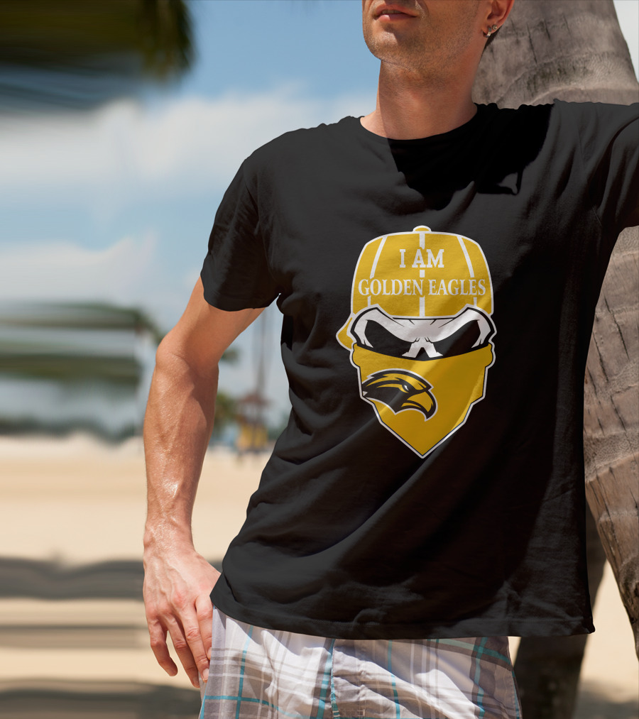 Southern Mississippi Golden Eagles I Am Skull T-Shirt