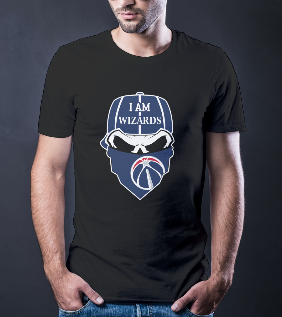 I Am Wizards Skull Washington Wizards T-Shirt