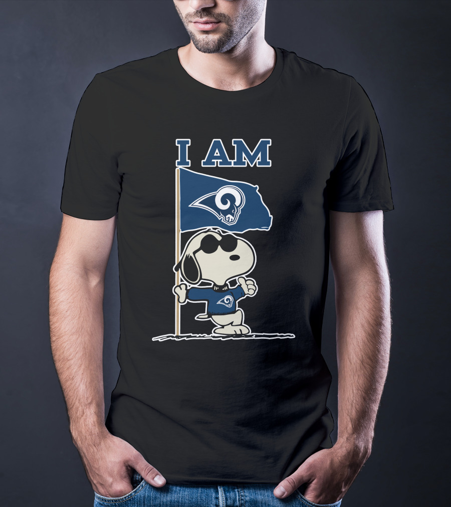 I Am Los Angeles Rams Snoopy T-Shirt