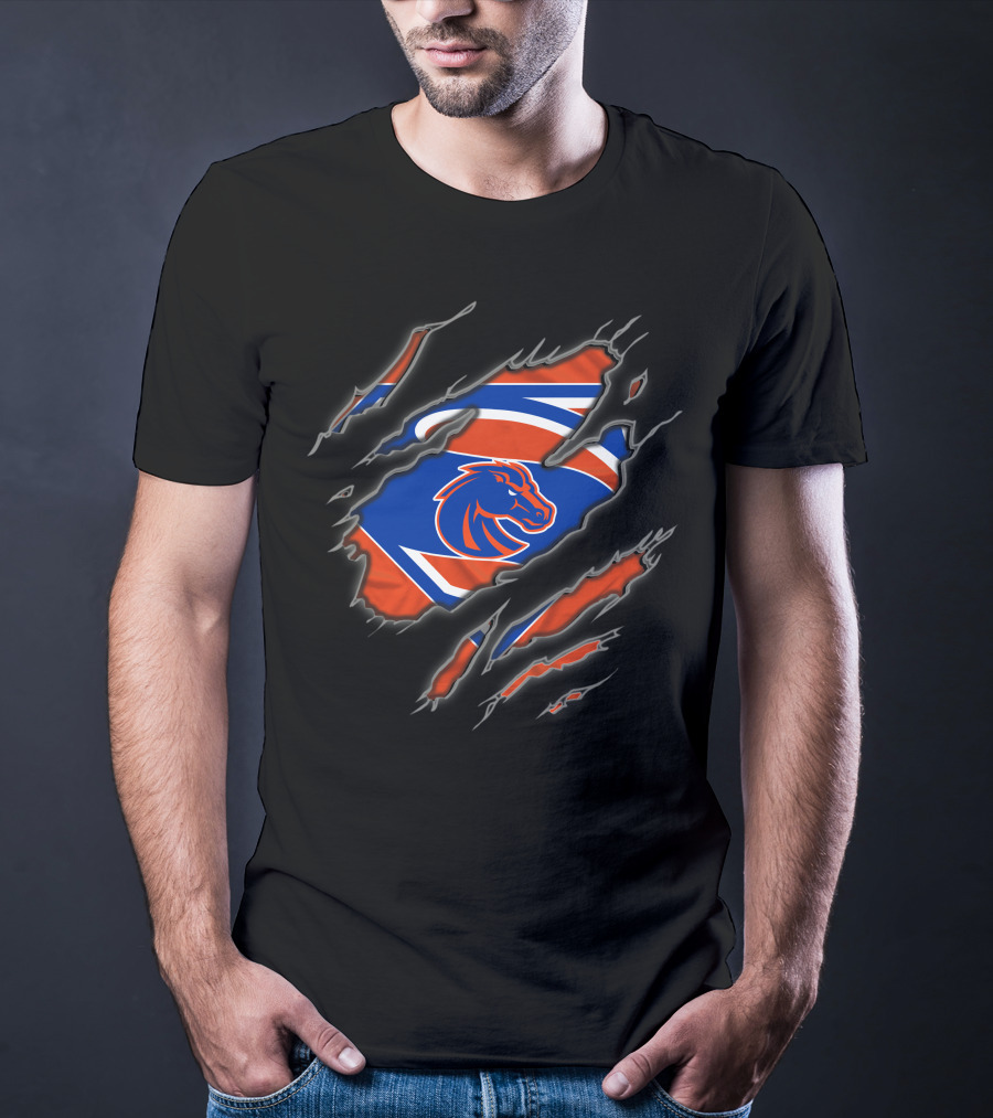 Boise State Broncos Logo Claw Marks T-Shirt