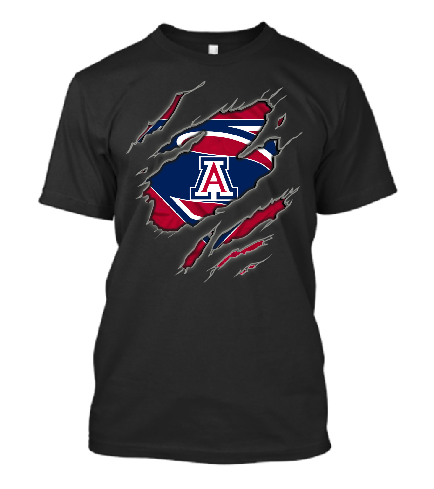 Arizona Wildcats Superman Logo Claw Marks T-Shirt