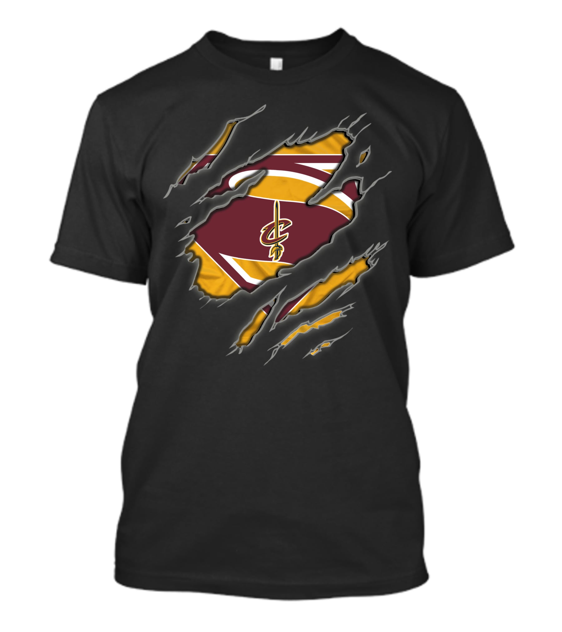 Cleveland Cavaliers Basketball Superman Logo Merge T-Shirt