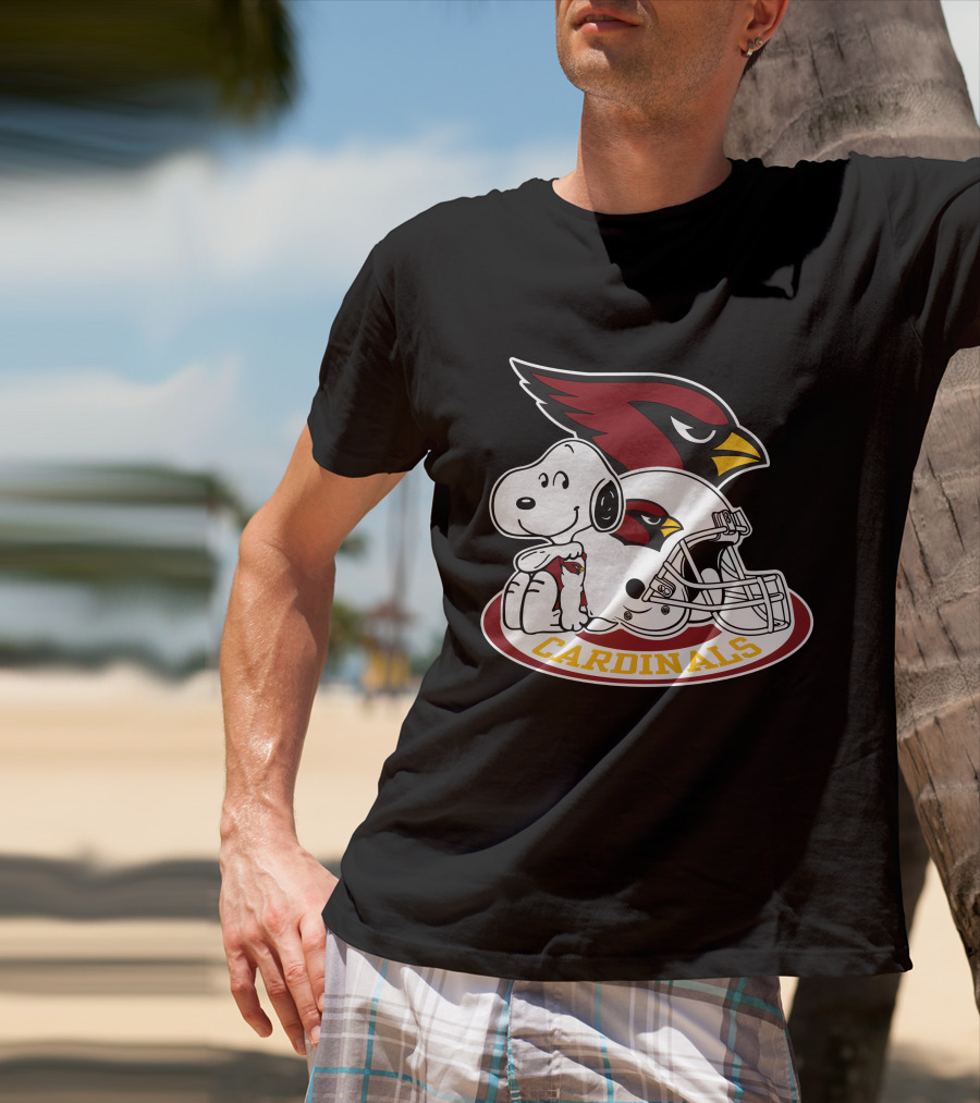 Arizona Cardinals Snoopy Football Team Helmet Icon 2 T-Shirt