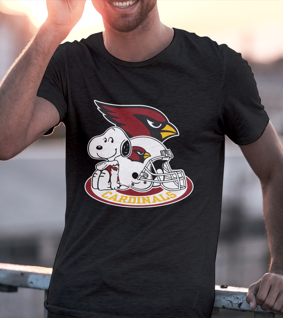 Arizona Cardinals Snoopy Football Team Helmet Icon 2 T-Shirt
