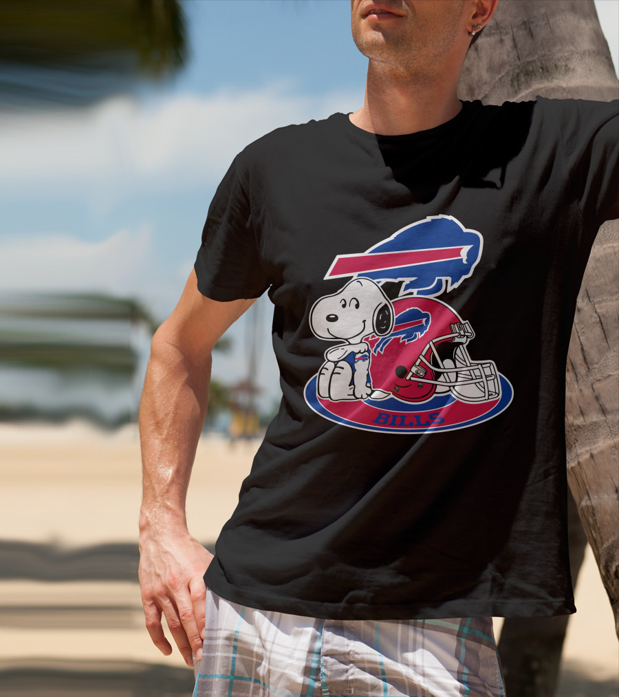 Buffalo Bills Snoopy Helmet T-Shirt