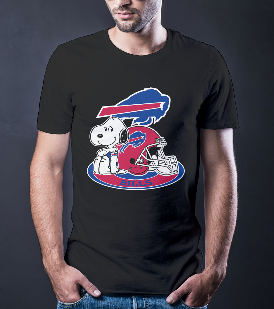 Buffalo Bills Snoopy Helmet T-Shirt