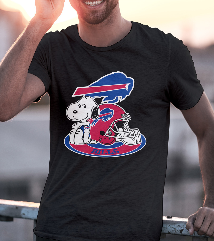 Buffalo Bills Snoopy Helmet T-Shirt