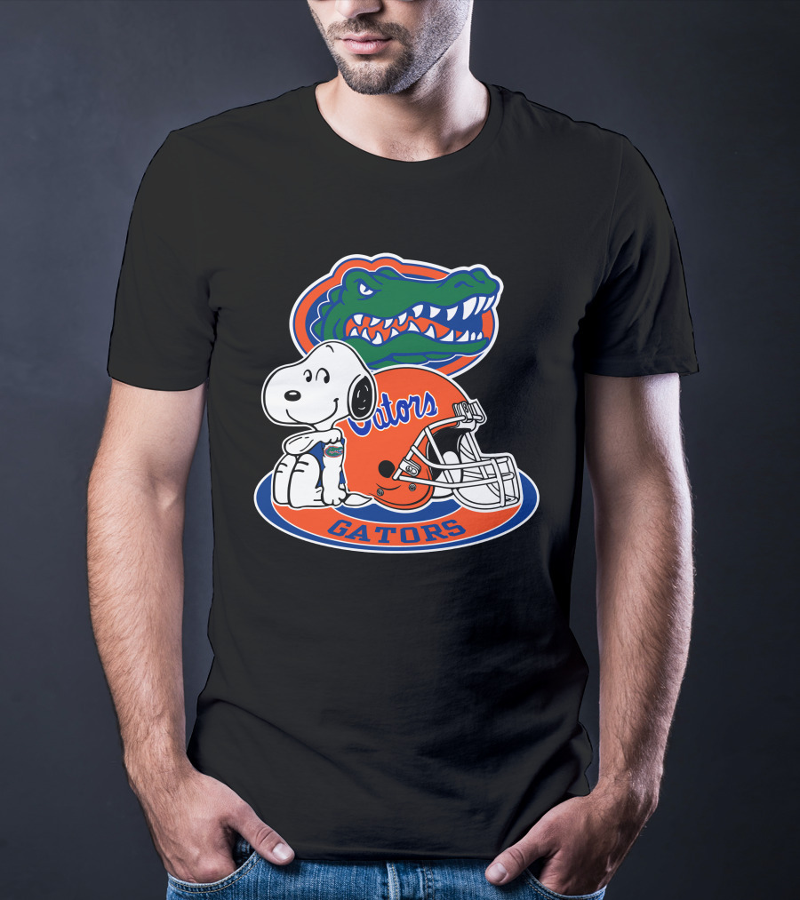Florida Gators Snoopy Football Helmet Gators T-Shirt