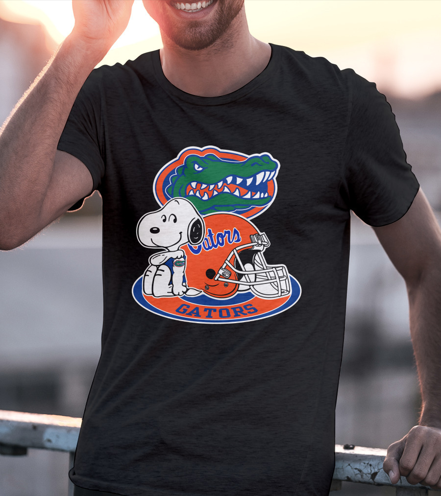 Florida Gators Snoopy Football Helmet Gators T-Shirt