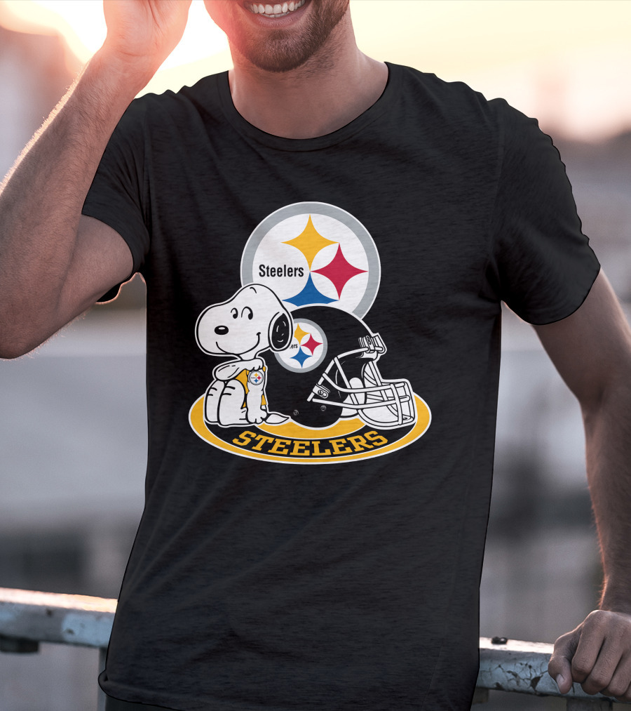 Steelers Snoopy Pittsburgh Helmet Nfl Peanuts Football Combination T-Shirt