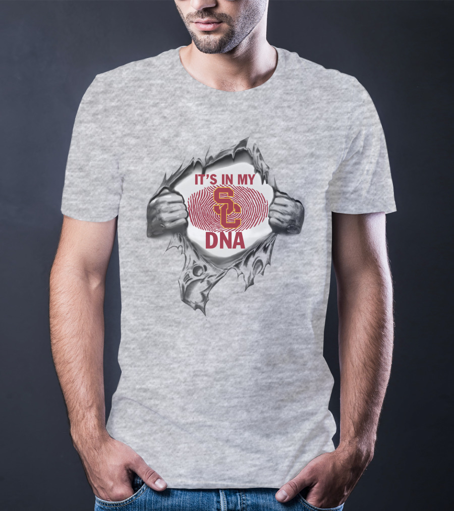 Usc Trojans It's In My Dna Fingerprint T-Shirt