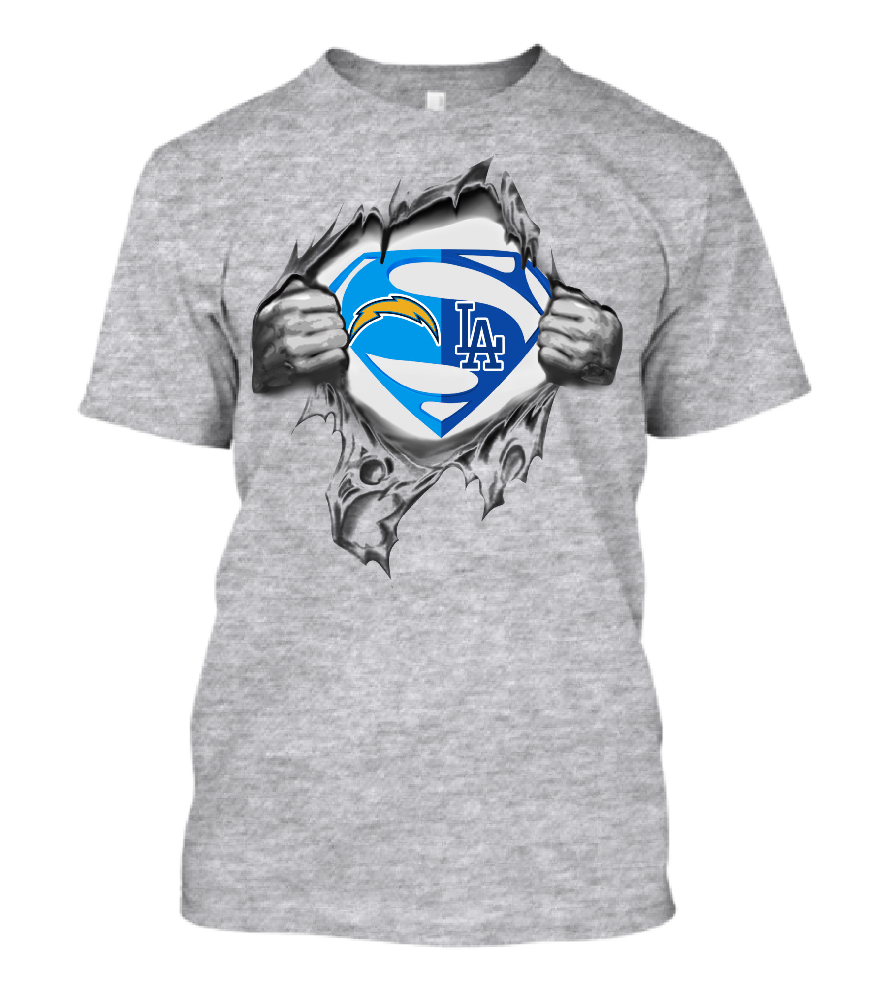 Los Angeles Chargers Dodgers Superman T-Shirt