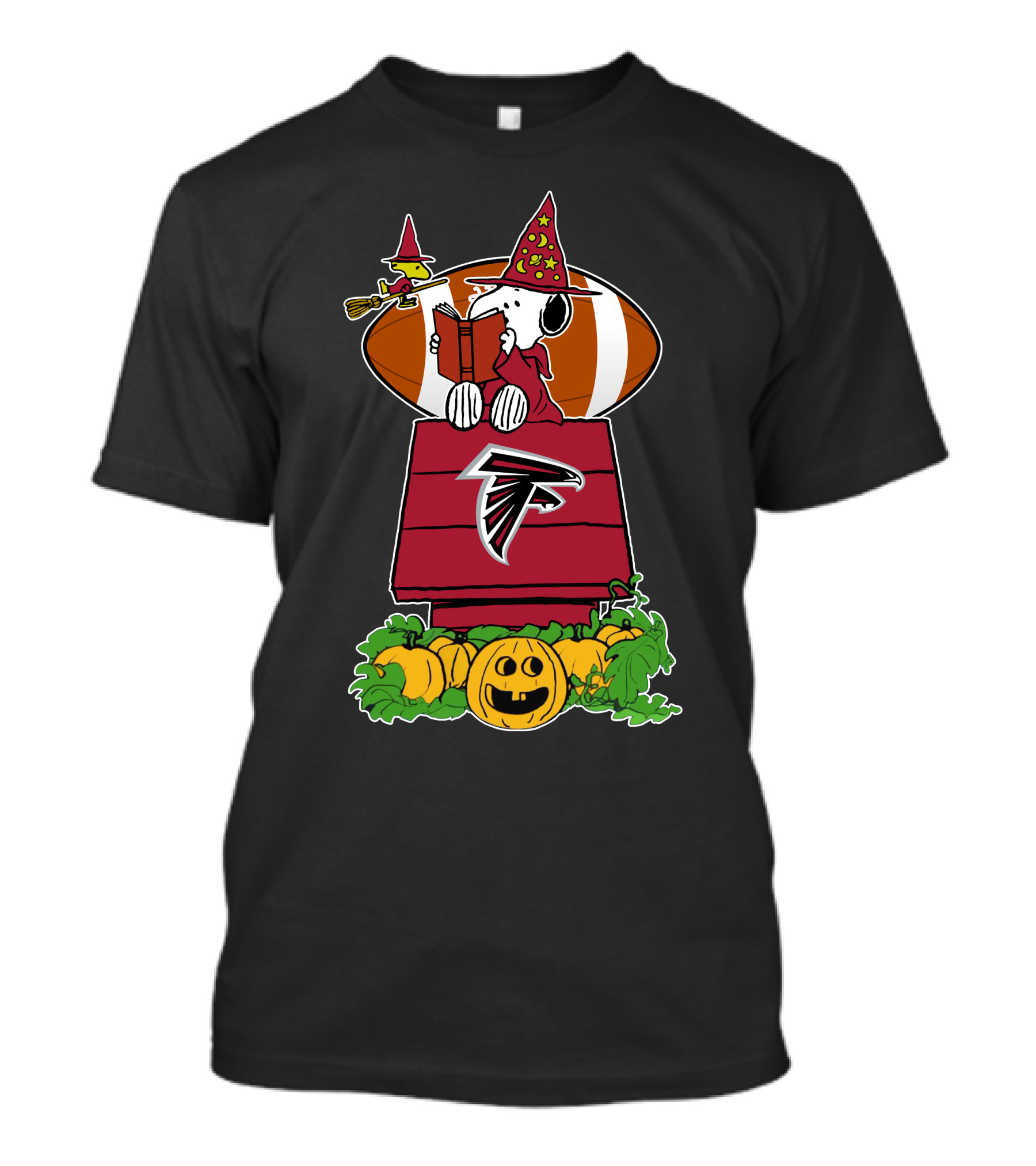 Atlanta Falcons Snoopy Halloween Great Pumpkin House Football T-Shirt