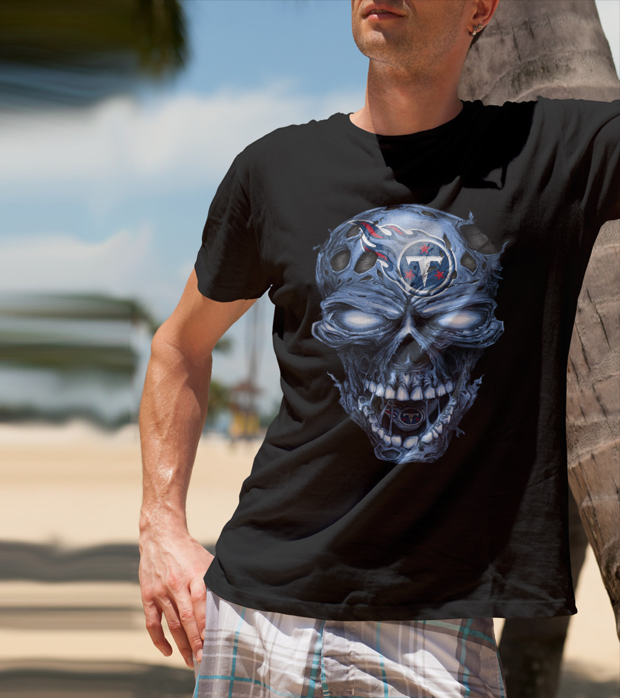 Tennessee Titans Skull T-Shirt