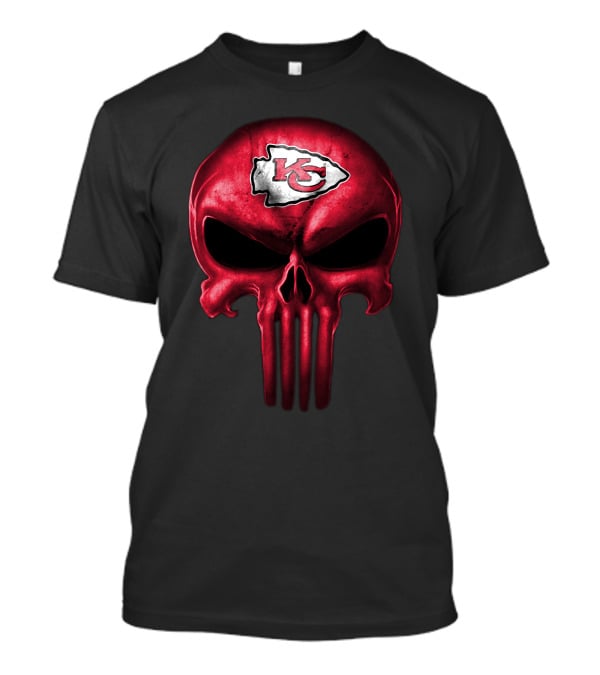 Kansas City Chiefs Skull Logo Red T-Shirt