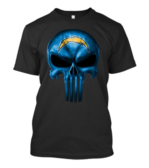 Los Angeles Chargers Skull Logo Fan T-Shirt