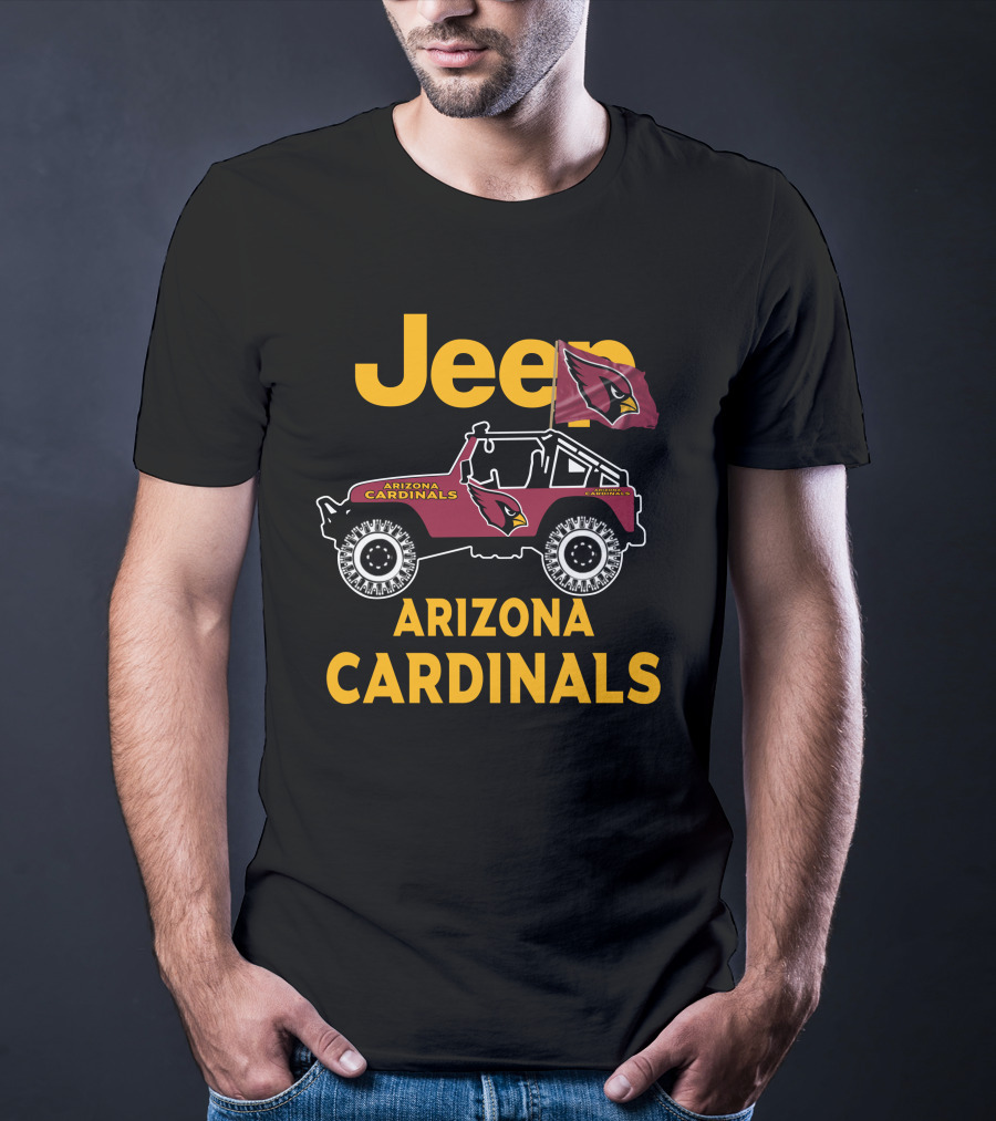 Arizona Cardinals Jeep Fan Merchandise T-Shirt