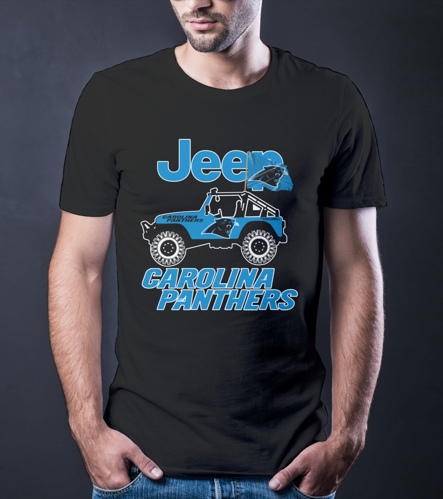 Jeep Carolina Panthers Vehicle Fan Gear T-Shirt