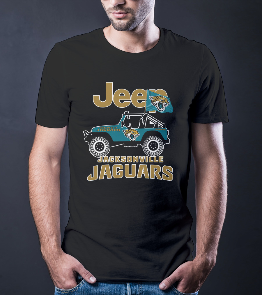 Jeep Jacksonville Jaguars Football Team Logo Vehicle T-Shirt